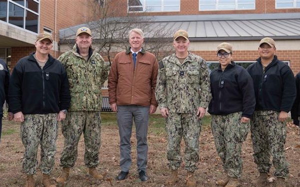 Rear Adm. T.J. Zerr visits Naval Surface Warfare Center Dahlgren Division