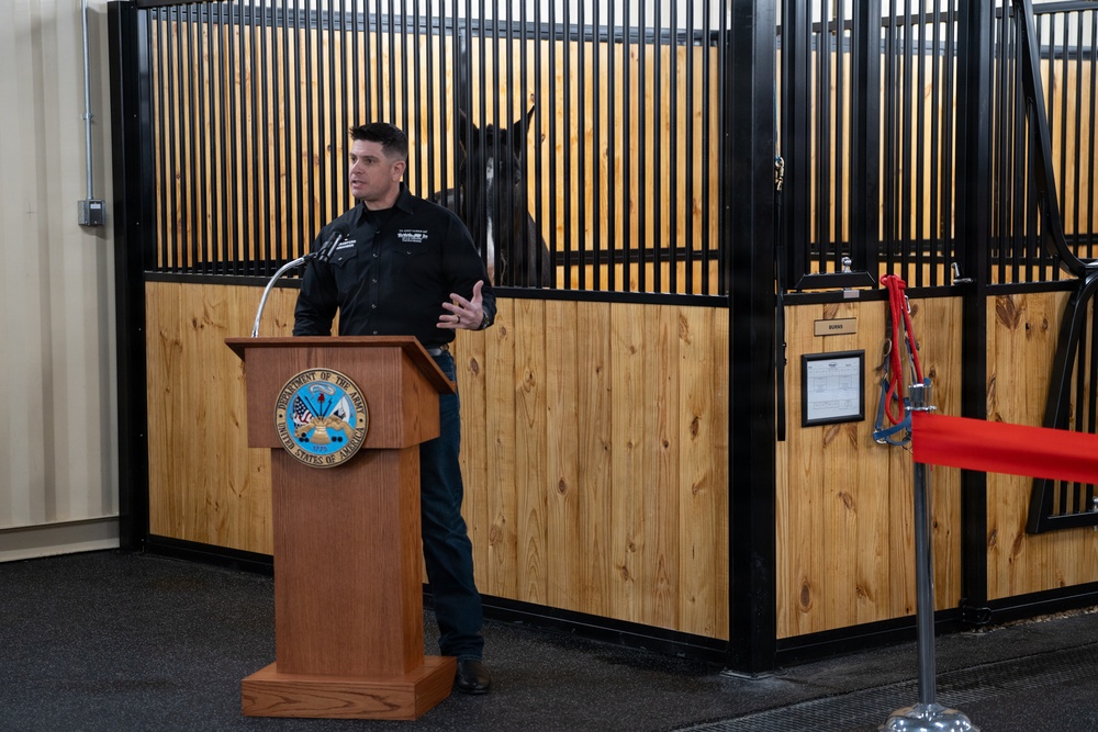 U.S. Army Caisson Detachment Interim Stables Opening, Dec. 10, 2025