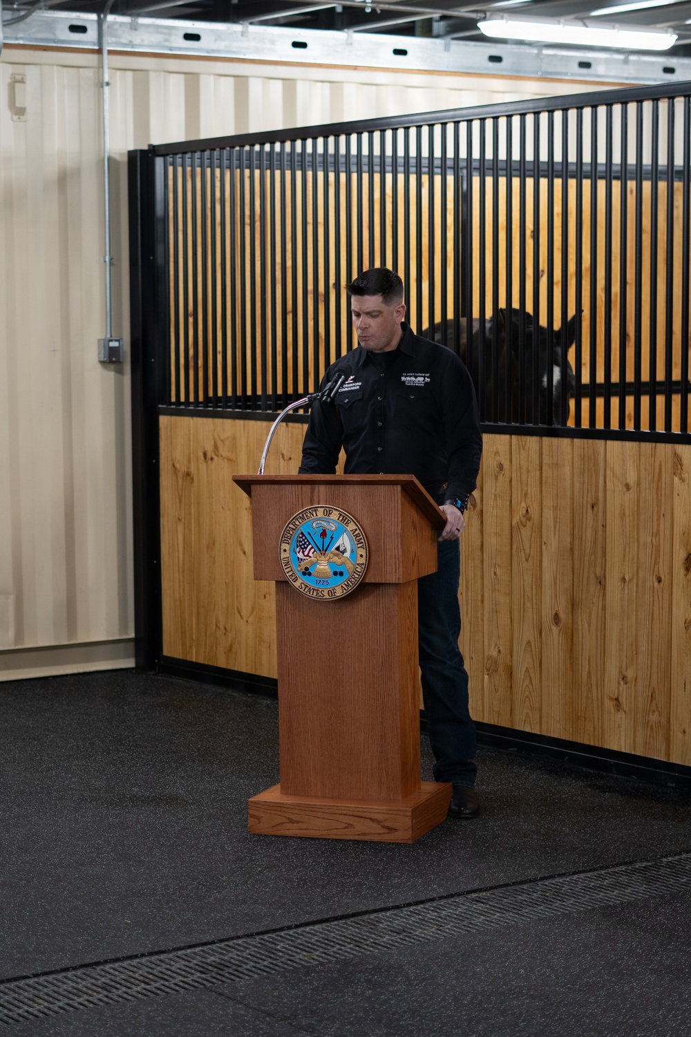 U.S. Army Caisson Detachment Interim Stables Opening, Dec. 10, 2025