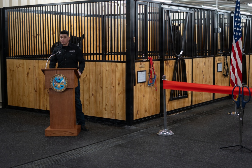 U.S. Army Caisson Detachment Interim Stables Opening, Dec. 10, 2025
