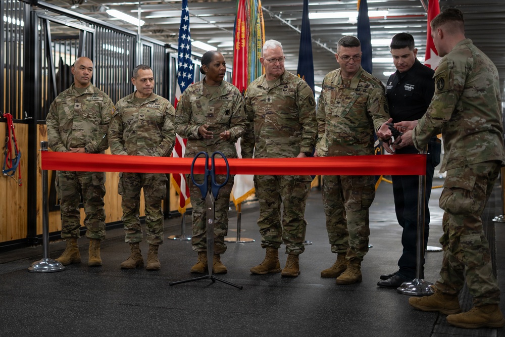 U.S. Army Caisson Detachment Interim Stables Opening, Dec. 10, 2025