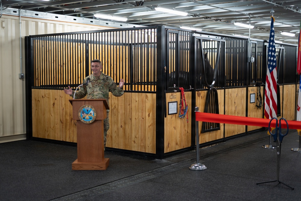 U.S. Army Caisson Detachment Interim Stables Opening, Dec. 10, 2025