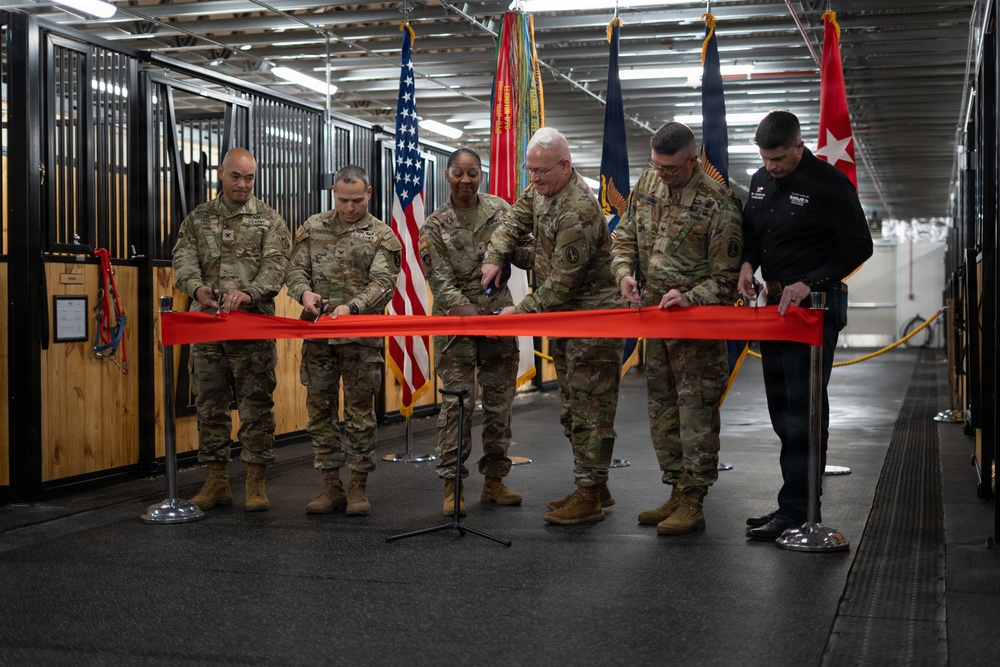 U.S. Army Caisson Detachment Interim Stables Opening, Dec. 10, 2025