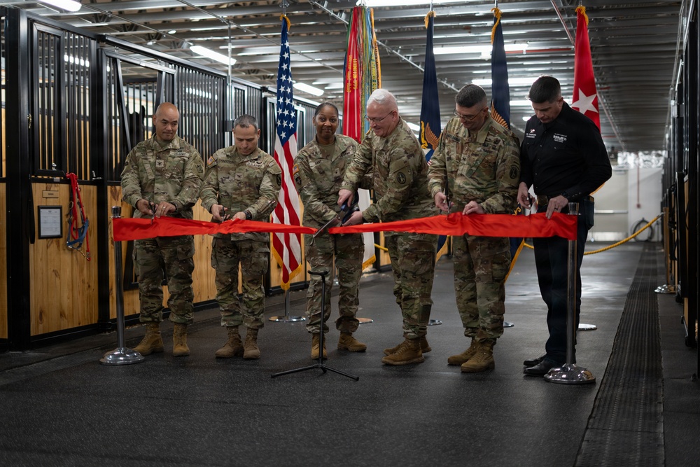 U.S. Army Caisson Detachment Interim Stables Opening, Dec. 10, 2025