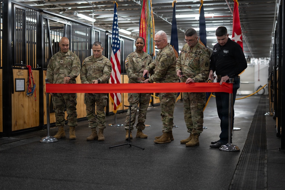 U.S. Army Caisson Detachment Interim Stables Opening, Dec. 10, 2025