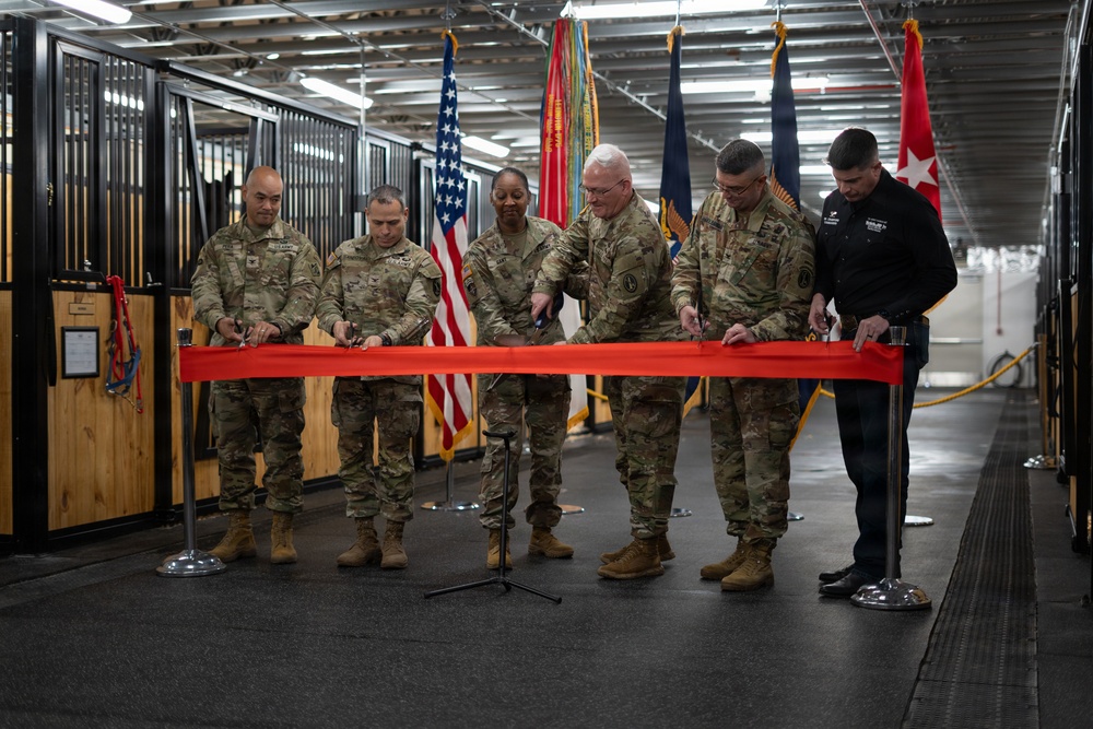 U.S. Army Caisson Detachment Interim Stables Opening, Dec. 10, 2025