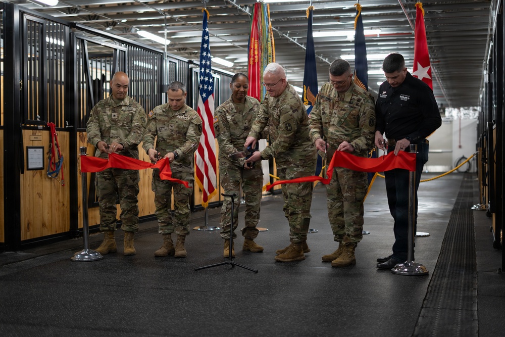 U.S. Army Caisson Detachment Interim Stables Opening, Dec. 10, 2025