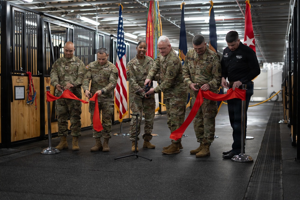 U.S. Army Caisson Detachment Interim Stables Opening, Dec. 10, 2025
