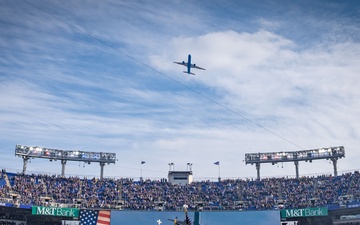89th Airlift Wing conducts Ravens game flyover