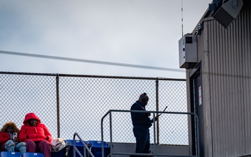 89th Airlift Wing conducts Ravens game flyover