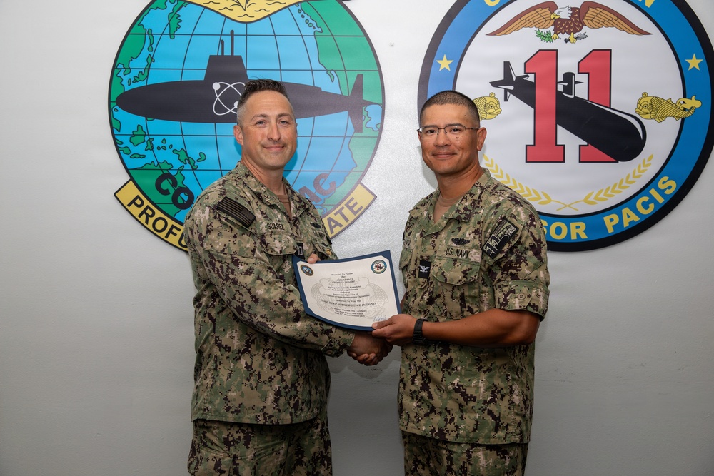 Commander, Submarine Squadron 11 Awards-At-Quarters