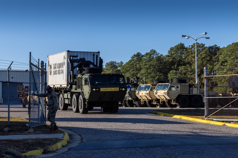 3rd Corps Sustainment Command Conducts Sequential Convoys from Fort Bragg