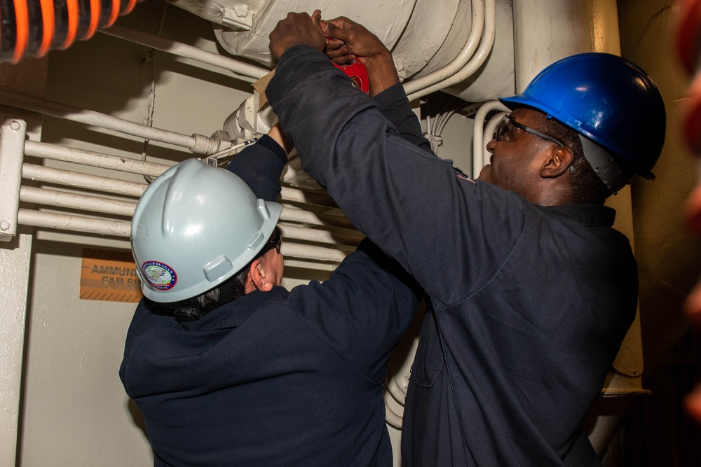 Ronald Reagan Sailors Maintain Readiness During Maintenance Period