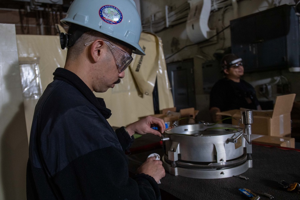Ronald Reagan Sailors Maintain Readiness During Maintenance Period