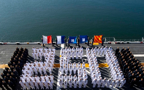 USS Boxer celebrate 250 years of Naval tradition, heritage