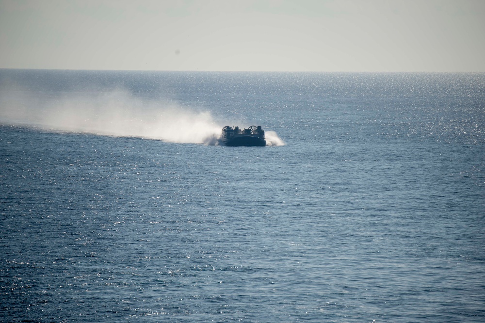 Boxer conducts well deck operations