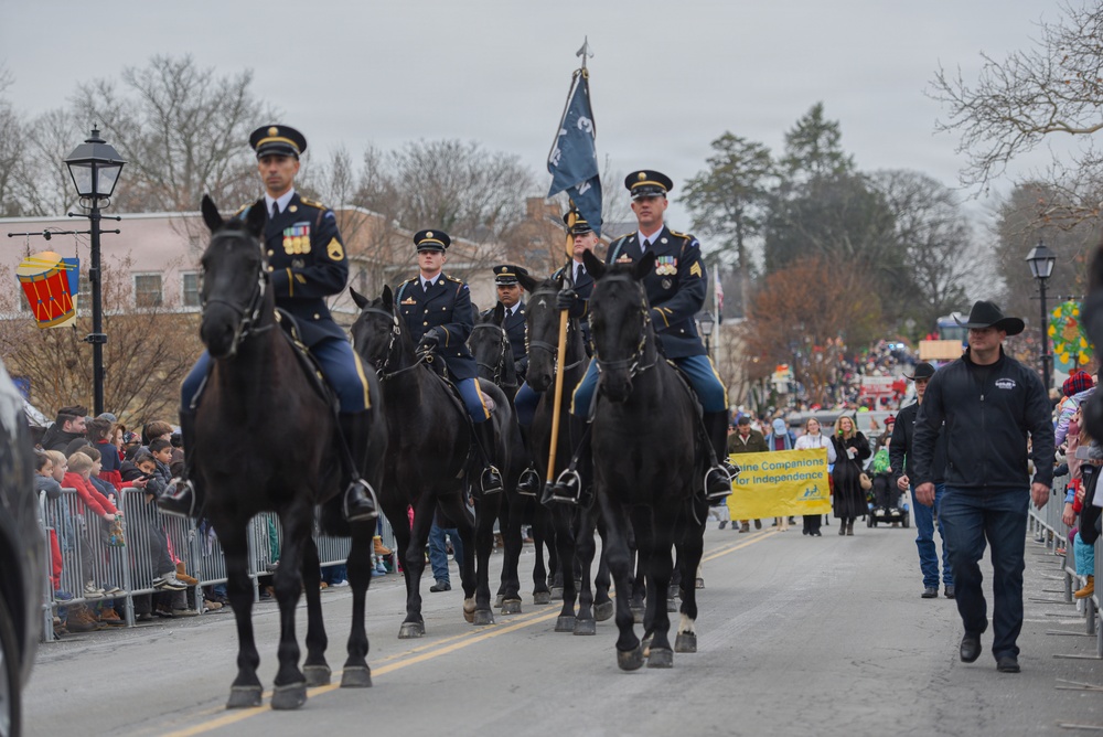 Caisson Christmas Parade in Middleburg