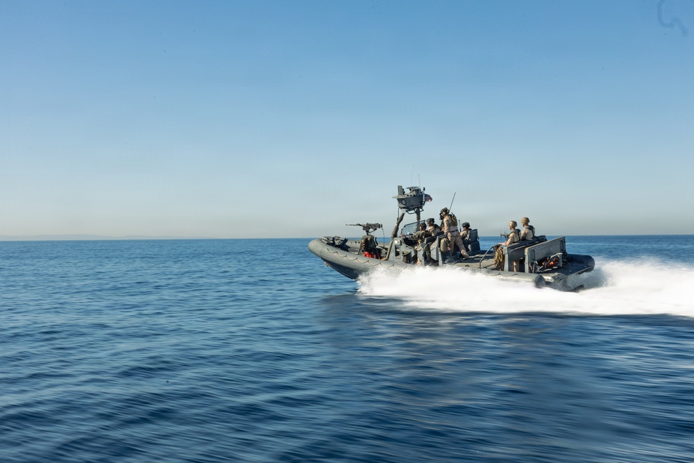 U.S. Marines with 1st Recon Bn. conduct maritime domain awareness during Steel Knight 25