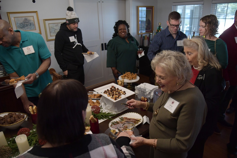Joint holiday social builds relationships