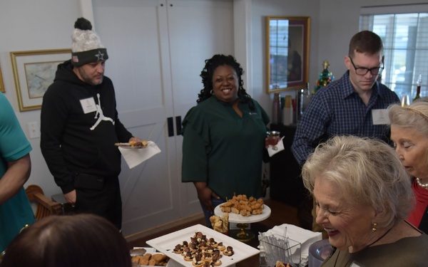 Joint holiday social builds relationships