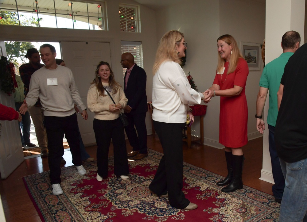 Joint holiday social builds relationships