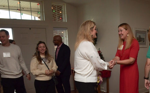 Joint holiday social builds relationships