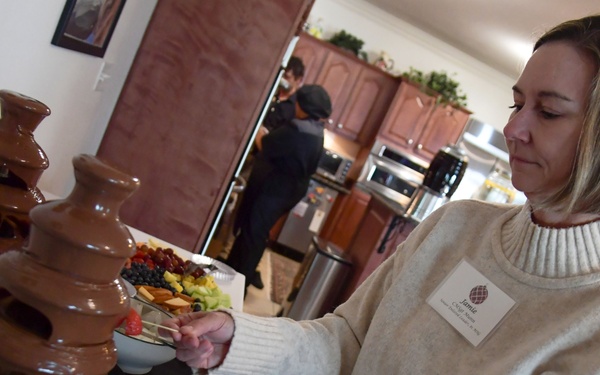 Joint holiday social builds relationships