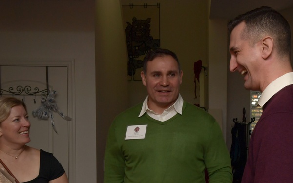 Joint holiday social builds relationships