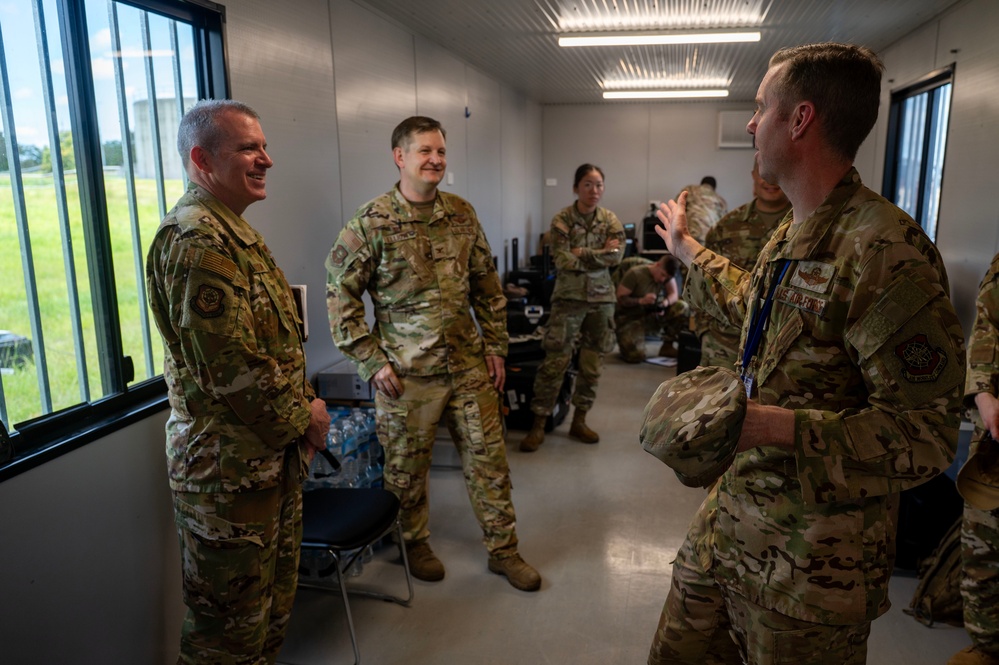 Eighteenth Air Force commander visits RAAF Base Amberley during Operation KENNEY STRIKES BACK