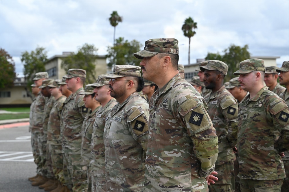 Headquarters Support Company, 40th Infantry Division Change of Responsibility Ceremony