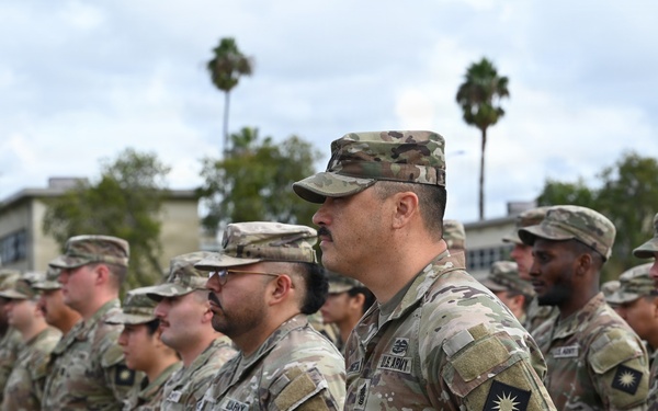 Headquarters Support Company, 40th Infantry Division Change of Responsibility Ceremony
