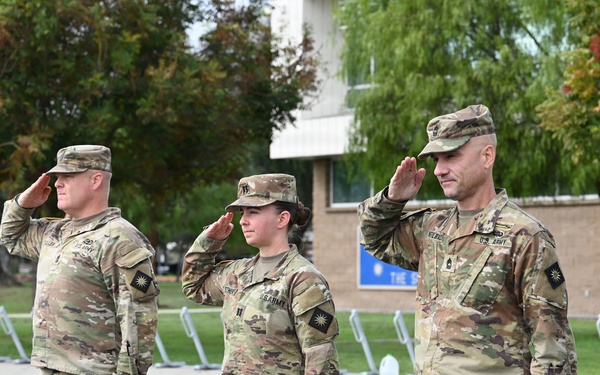 Headquarters Support Company, 40th Infantry Division Change of Responsibility Ceremony