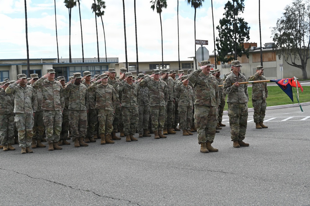 Headquarters Support Company, 40th Infantry Division Change of Responsibility Ceremony