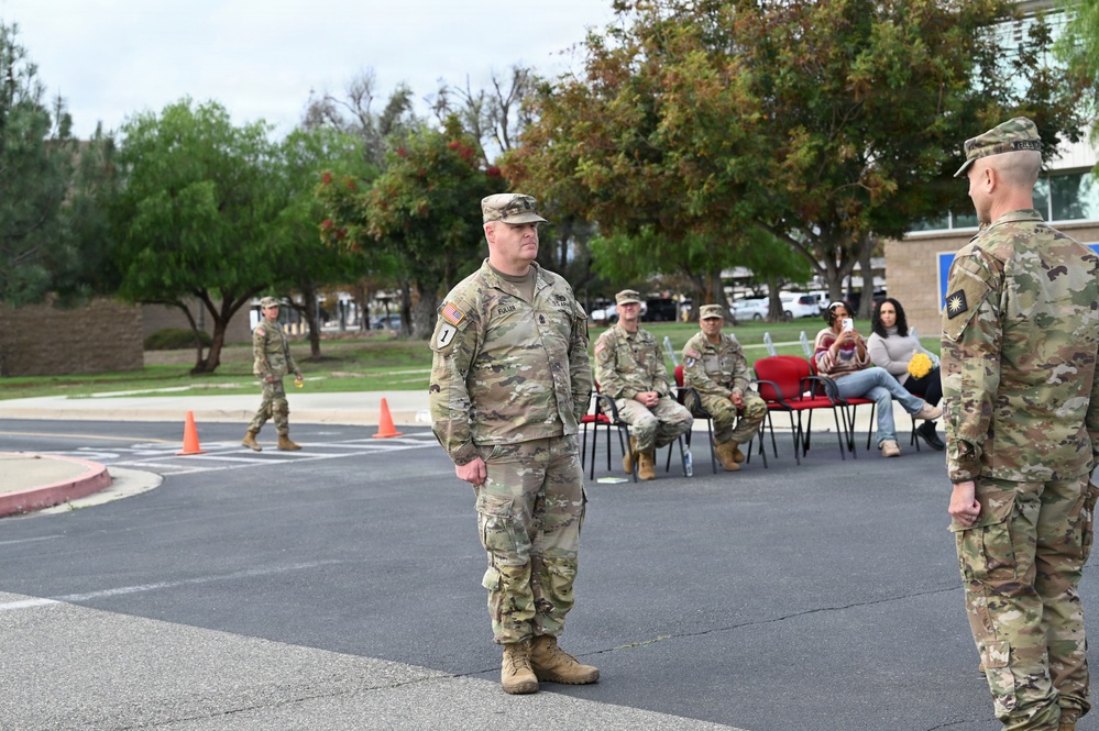 Headquarters Support Company, 40th Infantry Division Change of Responsibility Ceremony