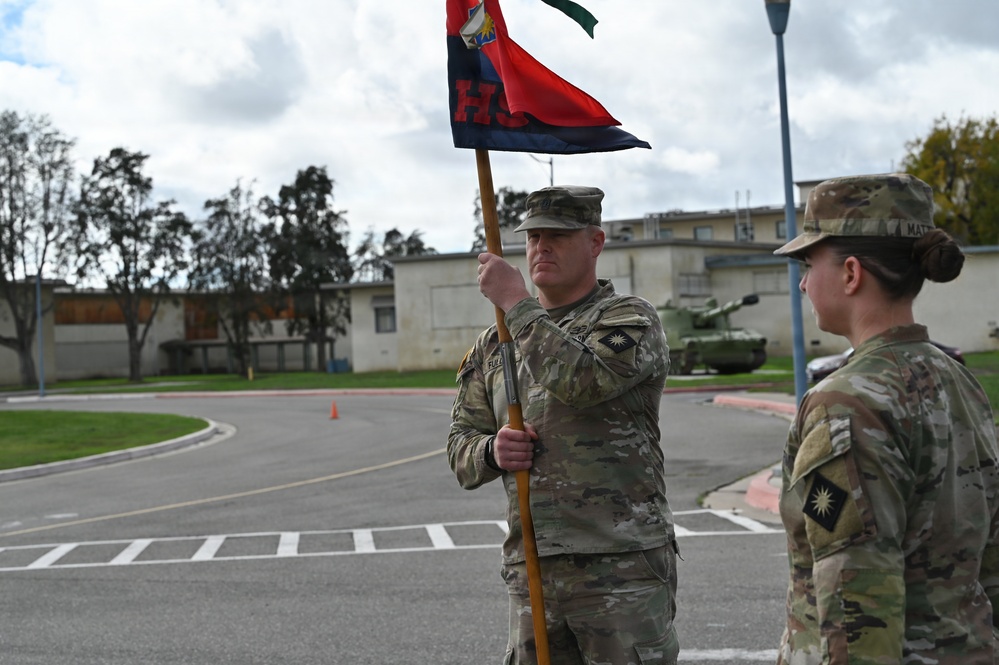 Headquarters Support Company, 40th Infantry Division Change of Responsibility Ceremony