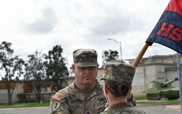Headquarters Support Company, 40th Infantry Division Change of Responsibility Ceremony