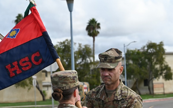 Headquarters Support Company, 40th Infantry Division Change of Responsibility Ceremony