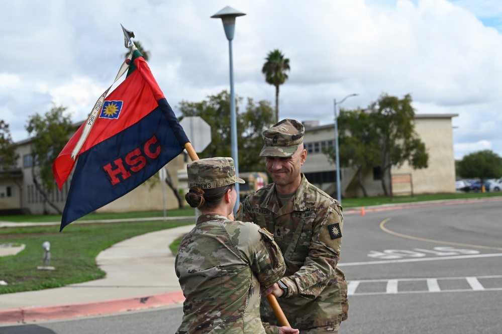 Headquarters Support Company, 40th Infantry Division Change of Responsibility Ceremony