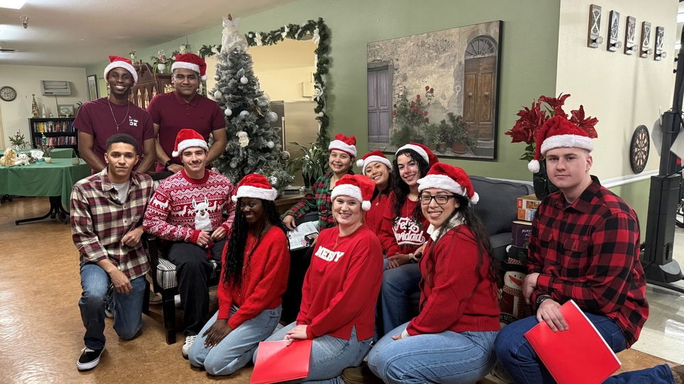 China Lake Sailors Bring Holiday Cheer to Nursing Home Residents