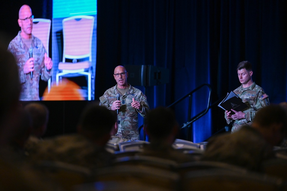 Chief of Space Operations and Chief Master Sergeant of the Space Force Host Guardian Professional Development Day