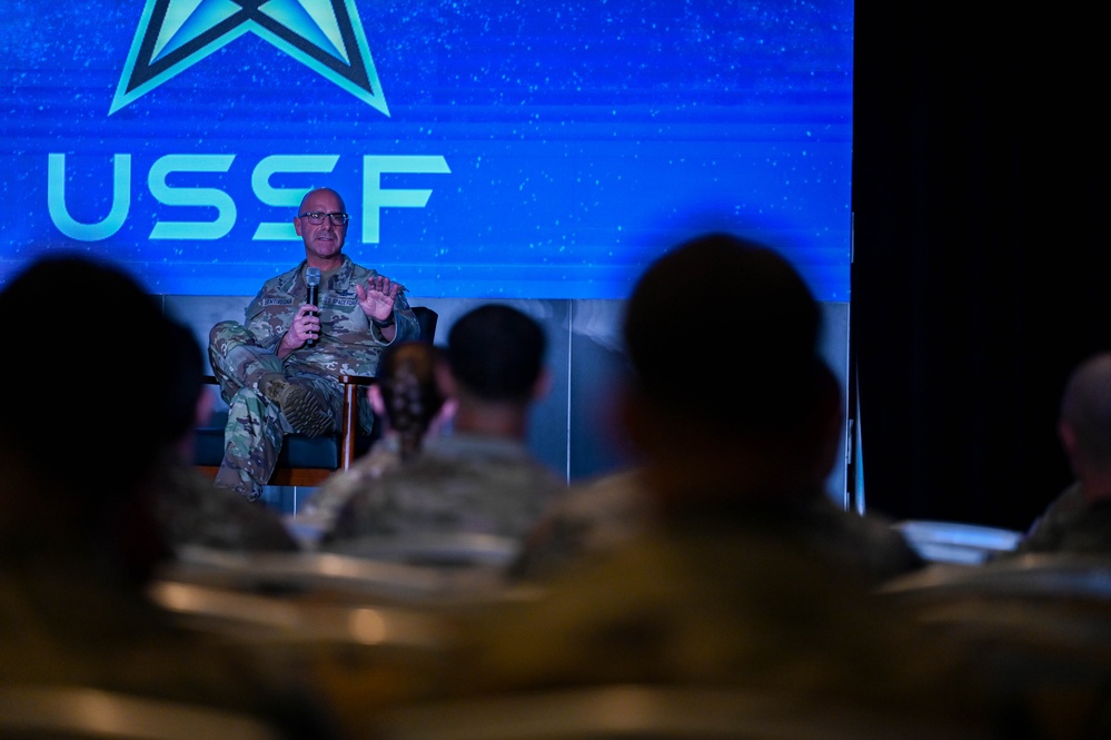 Chief of Space Operations and Chief Master Sergeant of the Space Force Host Guardian Professional Development Day