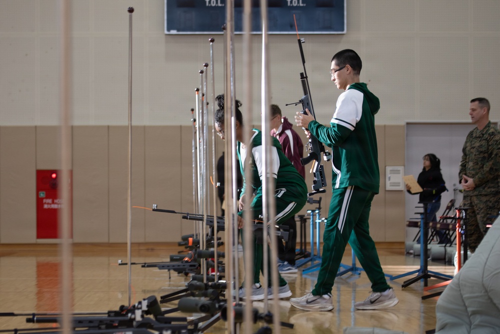 JROTC Cadets compete in air rifle marksmanship competition at MCAS Iwakuni