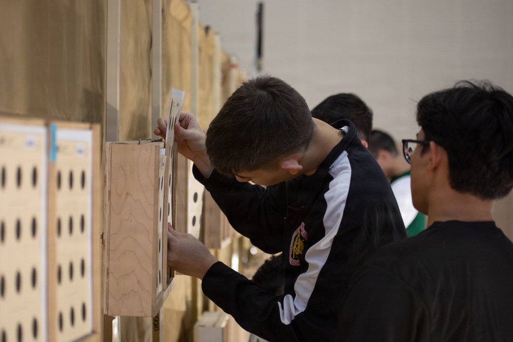 JROTC Cadets compete in air rifle marksmanship competition at MCAS Iwakuni