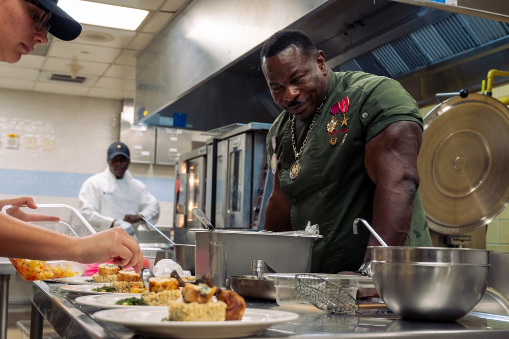 Chef Andre Rush Visits Camp Humphreys DFACs