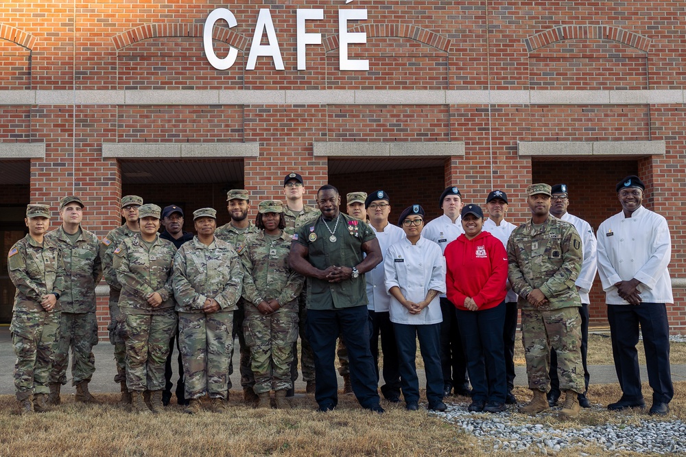 Chef Andre Rush Visits Camp Humphreys DFACs
