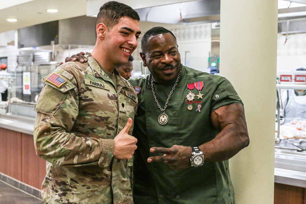 Chef Andre Rush Visits Camp Humphreys DFACs