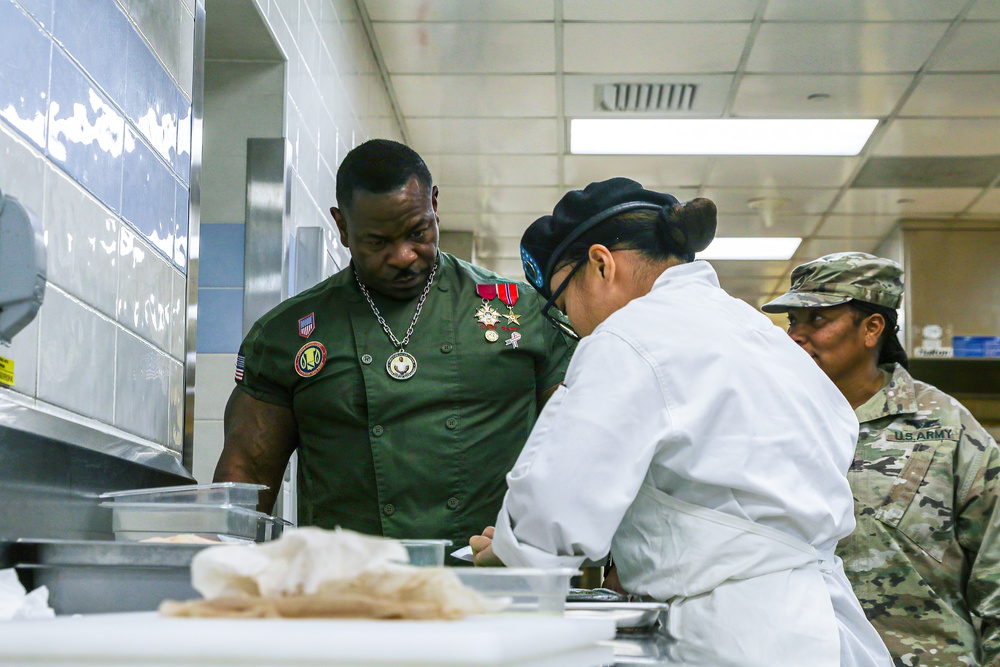 Chef Andre Rush Visits Camp Humphreys DFACs