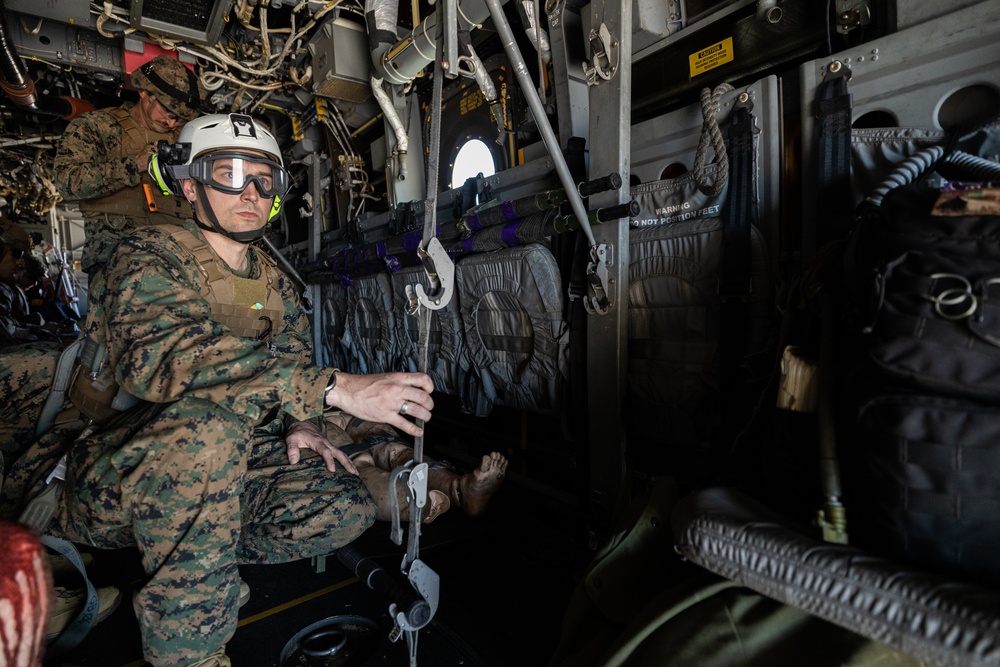 Aid From Above: Purple Foxes Conduct Mass Casualty Training
