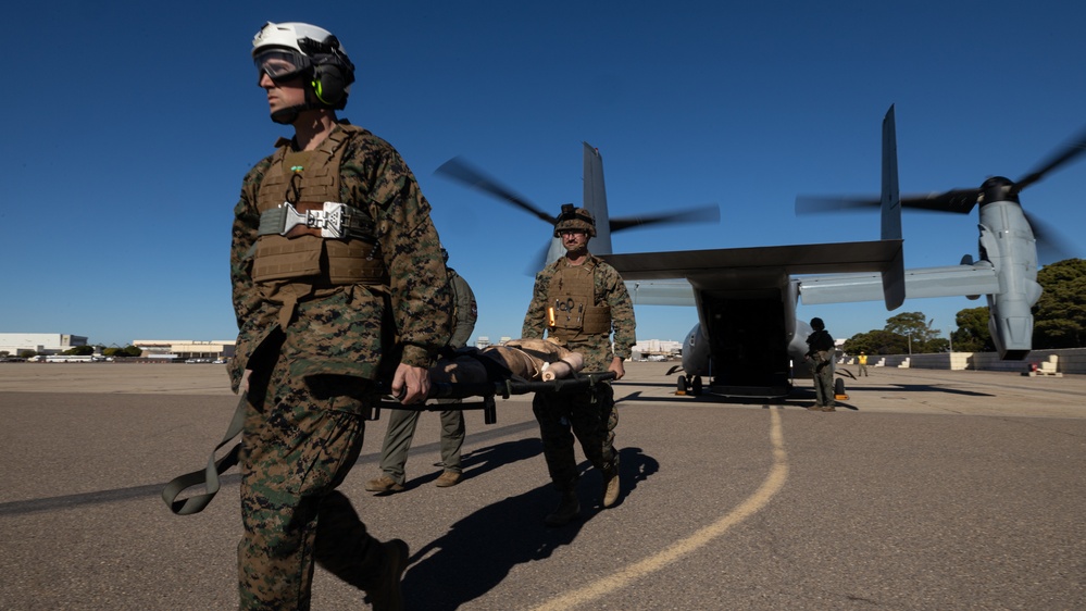 Aid From Above: Purple Foxes Conduct Mass Casualty Training