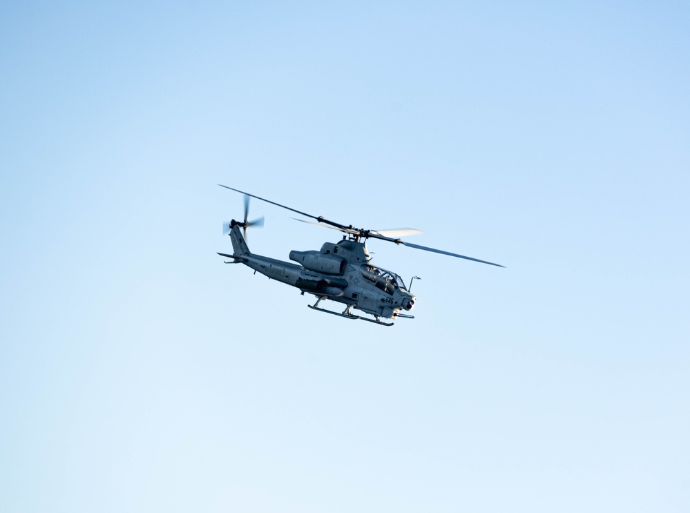 U.S. Marines with HMLA-367 provide close air support during Steel Knight 25